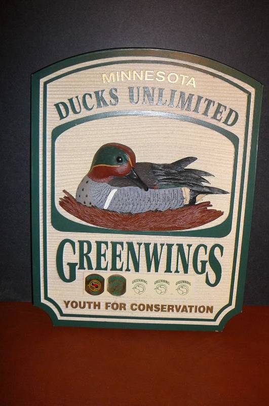 lot 227 image: MN Ducks Unlimited Green wings youth for Conservation 12 12 x 16 12