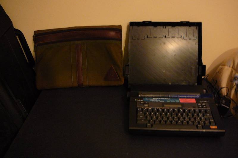 lot 263 image: Typewriter, Canon Type star 3, Brief case & Ducks unlimited Canvas Leather Bag