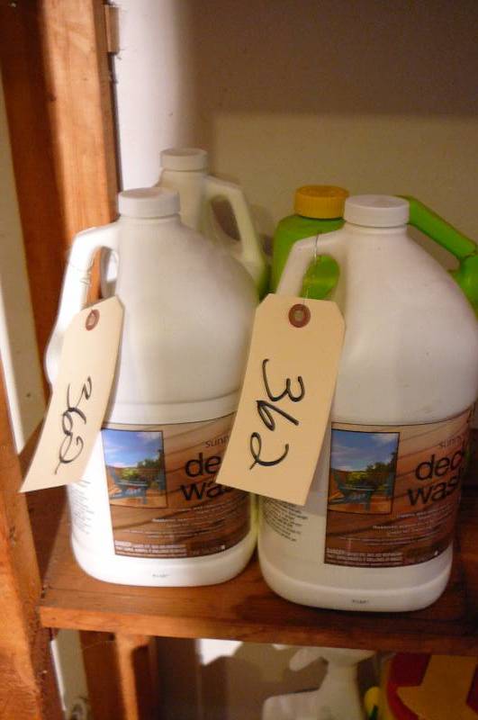 lot 362 image: Deck Wash 3 gal Sunny Side, 1 Mold Armor Deck wash 1 gal