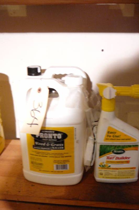 lot 364 image: Brush Killer 1 gal, Weed & Grass Killer 1 gal, Liquid Turf Builder 1 qtr.