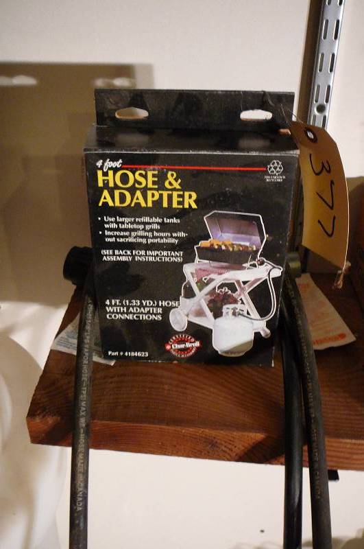 lot 377 image: 4 Hose and Adapter New 2 Regulators and Hoses