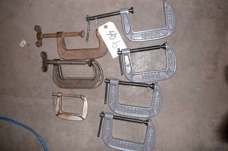lot 406 image: C Clamps 6-4 1- Small