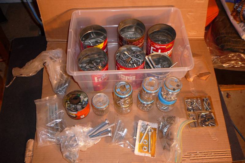 lot 416 image: Lot of Hardware, Bolts, Screws, nails, etc.