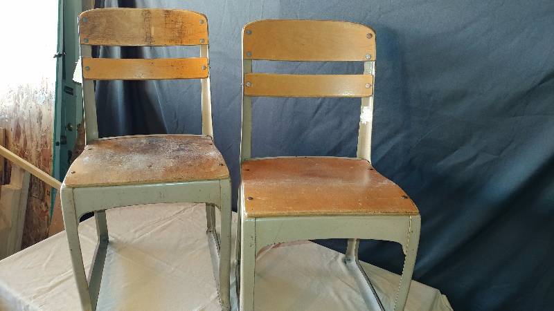 lot 265 image: Old School Chairs