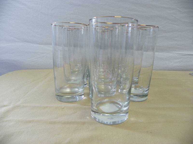 lot 12 image: 13 set of gold rim glasses