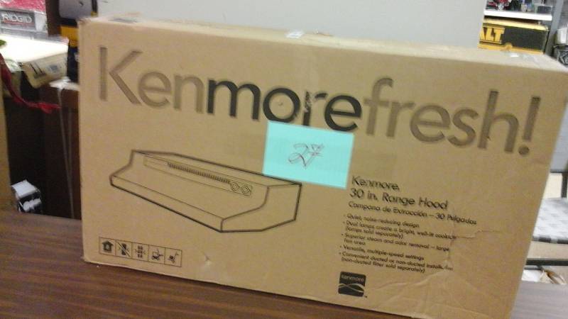 Kenmore Fresh 30 in Range Hood never used white