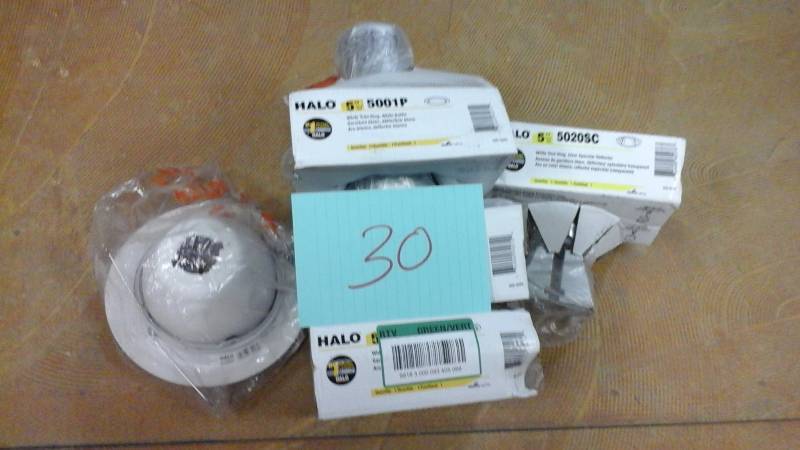 Lot of 4 - Halo 5 in. White Recessed Lighting with Baffle Trim 5001P