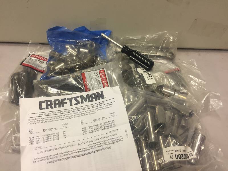 Craftsman 180-piece mechanics tool set New