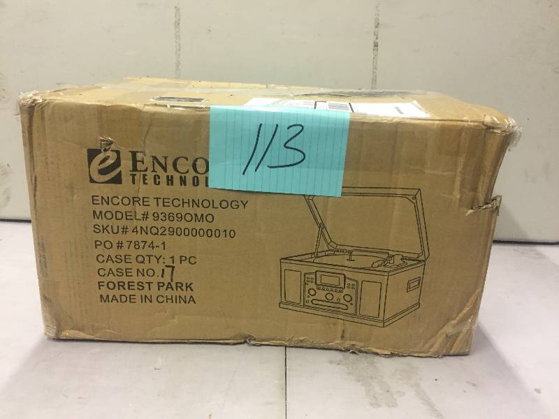Encore technology nostalgic 6 in 1 sound system never used missing knob