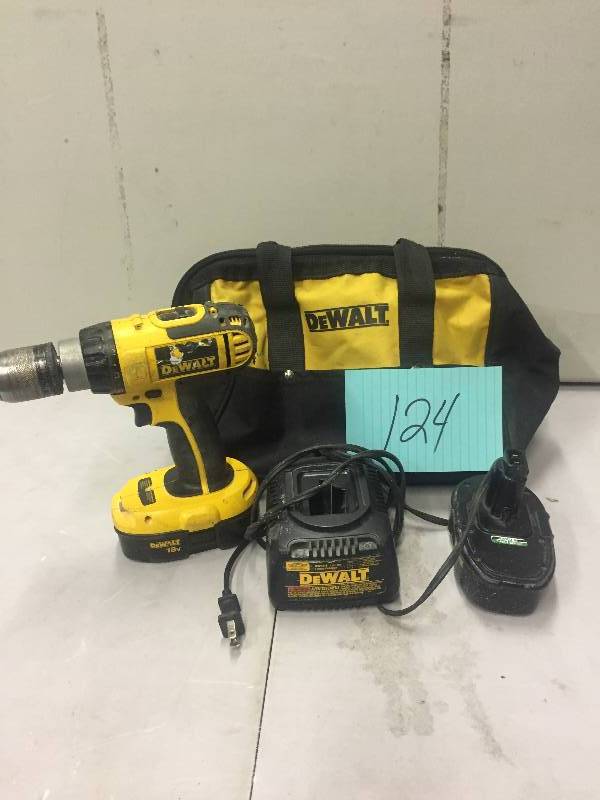 Dewalt 18V Drill Driver used in working condition