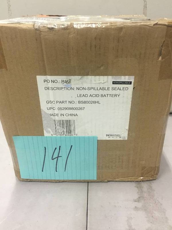 Homelite 24V Non Spillable sealed LED Acid Battery  Part # BS80026HL