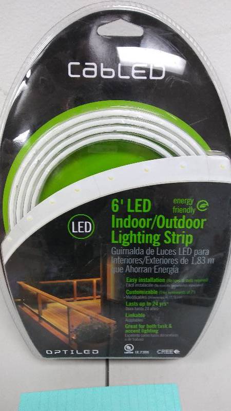 Cabled 6 LED indooroutdoor lighting strip new