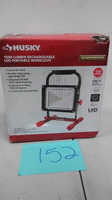 Husky 1500 Lumen Rechargeable LED Portable Worklight