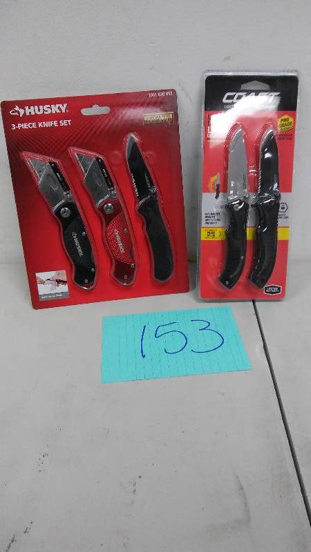 Lot of Husky and Coast Knives New