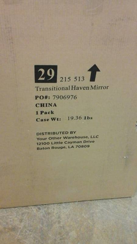 Transitional Haven Mirror