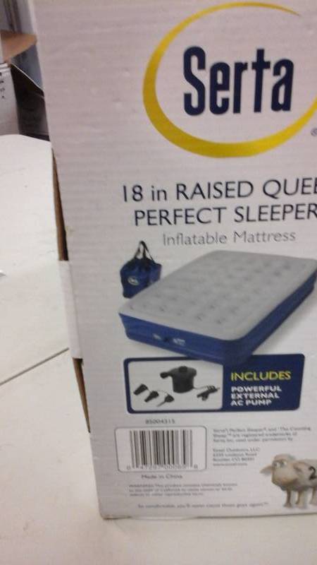 Serta 18 in Raised queen