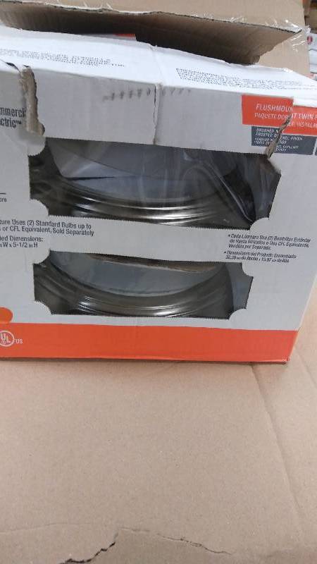 Commercial Electric Flushmount Twin Pack never used
