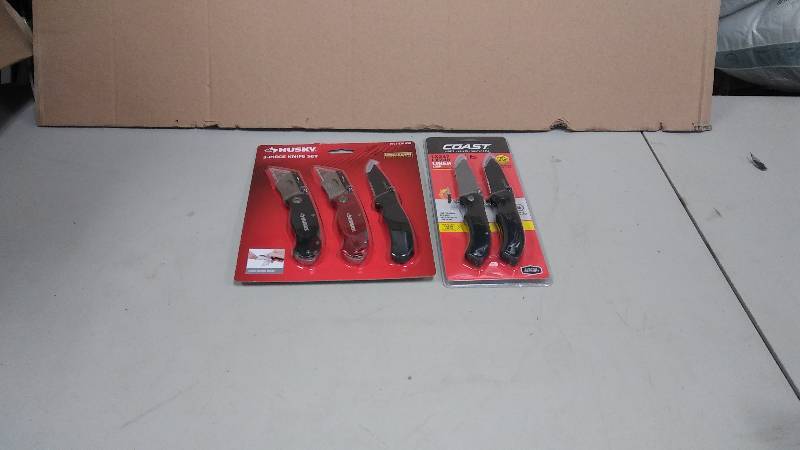 Lot of Husky and Coast Knives New
