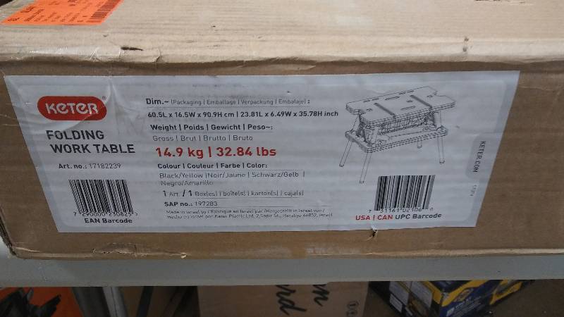 Keter Folding Work Table