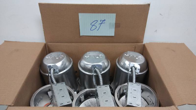 Halo Recessed Lightning Housing5 case of 6