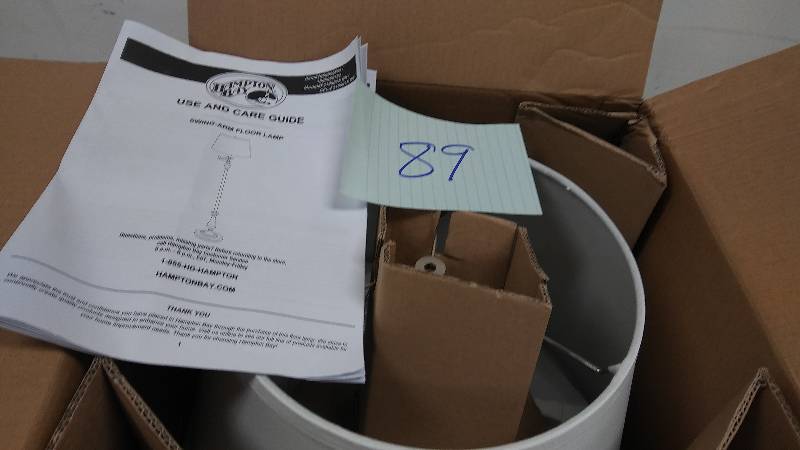 Hampton Bay Swing Arm Floor Lamp Never used