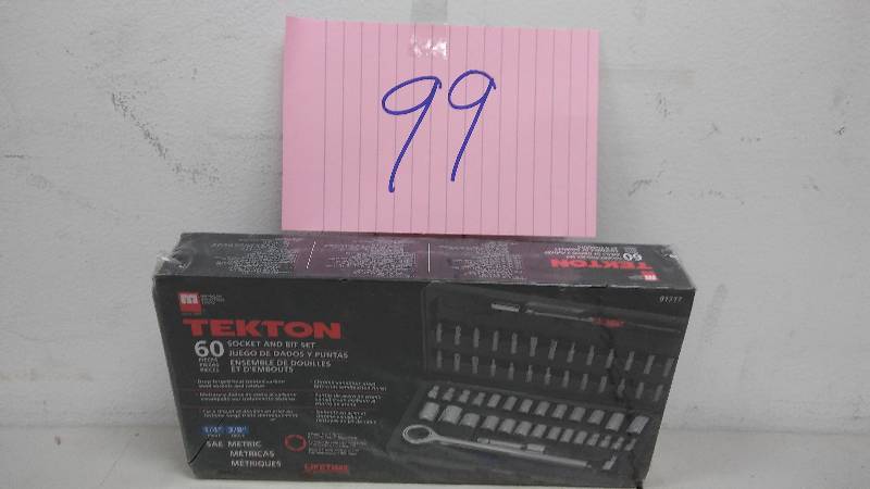 Tekton 60 Socket and Bit Set New