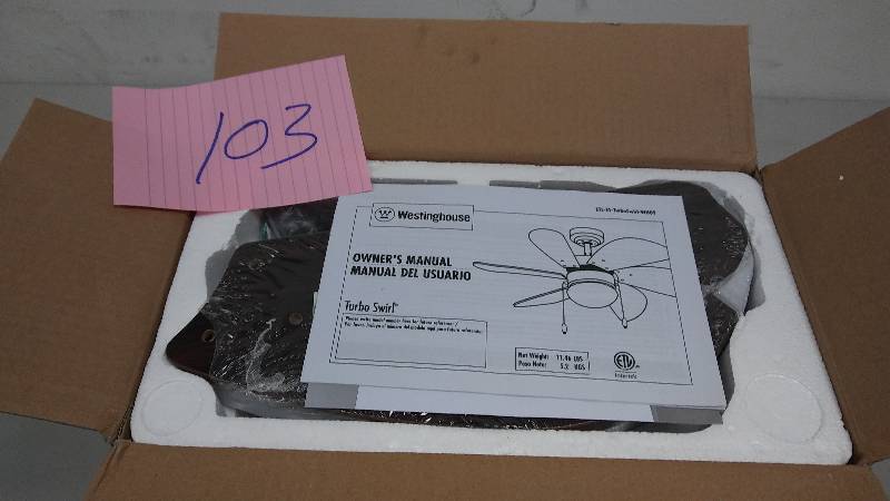 Westinghouse 30 in Ceiling Fan Turbo swirl