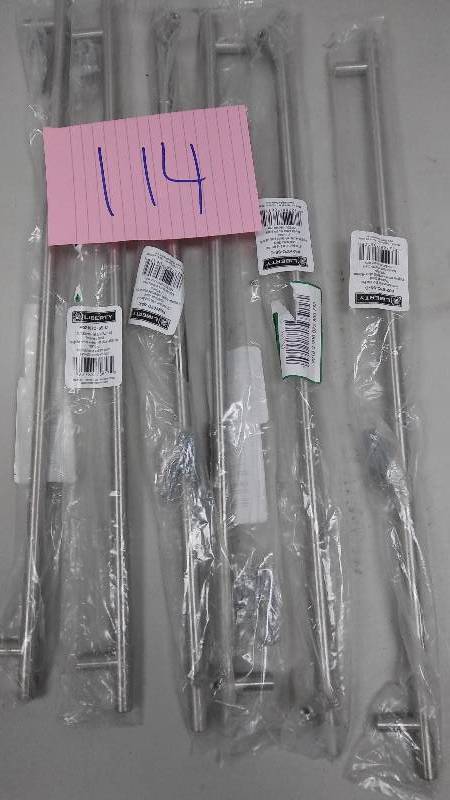Lot of 6 Liberty Stainless Steel Flat End Bar Pull New