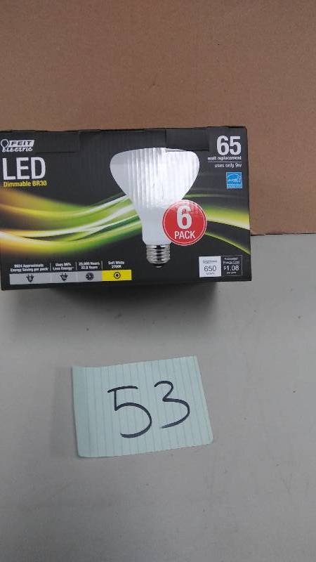 FEIT Electric LED Dimmeable BR30 6 Pack lights