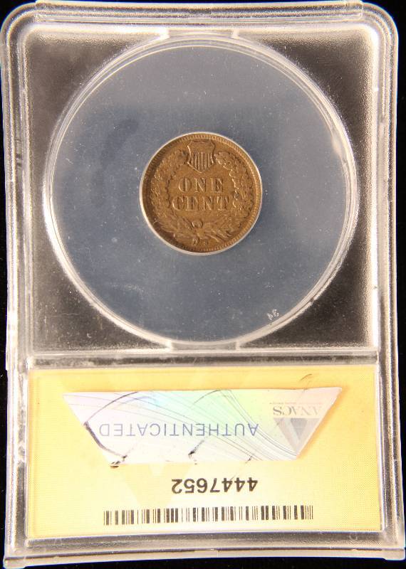 lot 01 image: 1908-S INDIAN HEAD CENT F15 ANACS