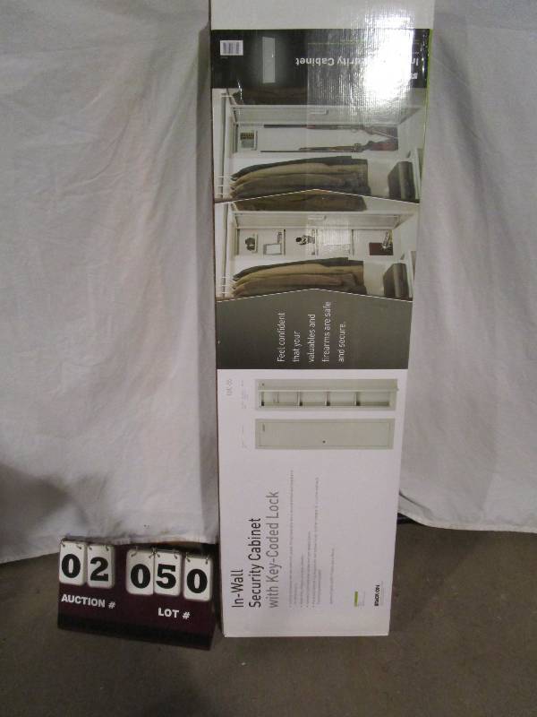 lot 50 image: In Wall Security Cabinet