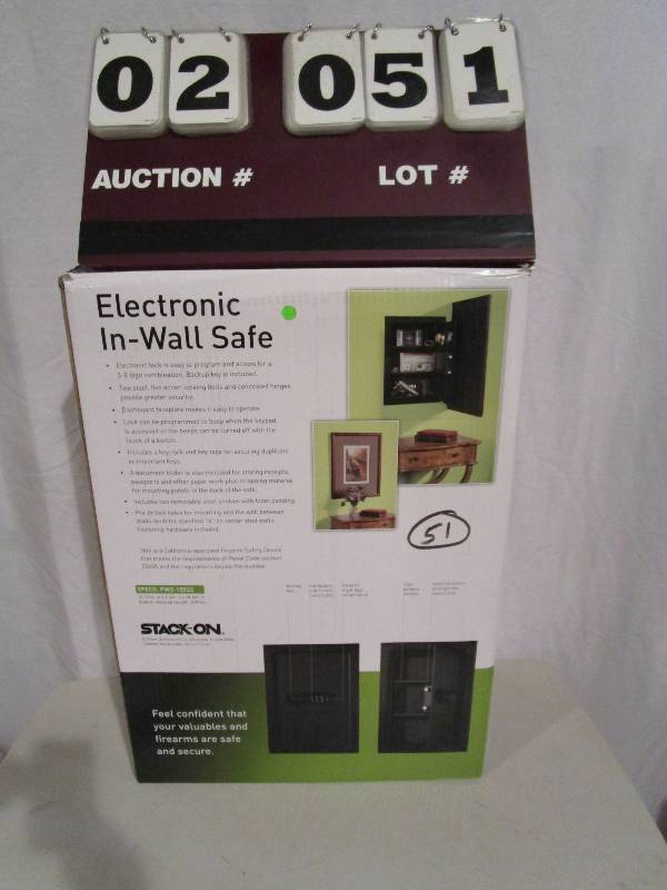 lot 51 image: Electronic In Wall Safe
