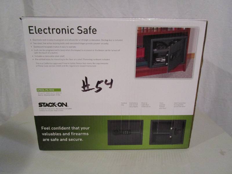 lot 54 image: Large Security Safe with Electronic Lock
