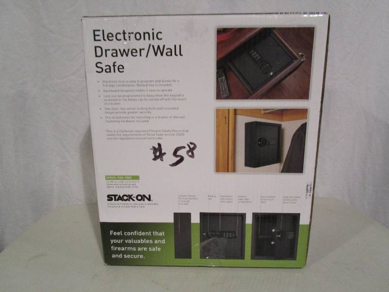 lot 58 image: Electronic Personal Drawer or Wall Safe