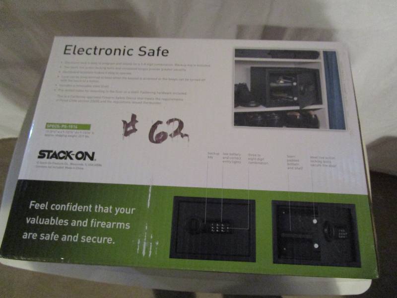 lot 62 image: Personal Safe with Electronic Lock