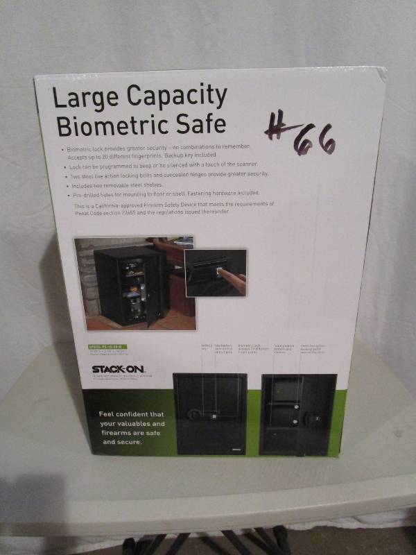 lot 66 image: Super-Sized Safe with Biometric Lock