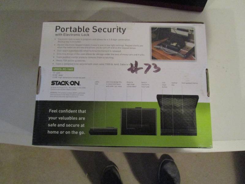 lot 73 image: Portable Security with Biometric Lock