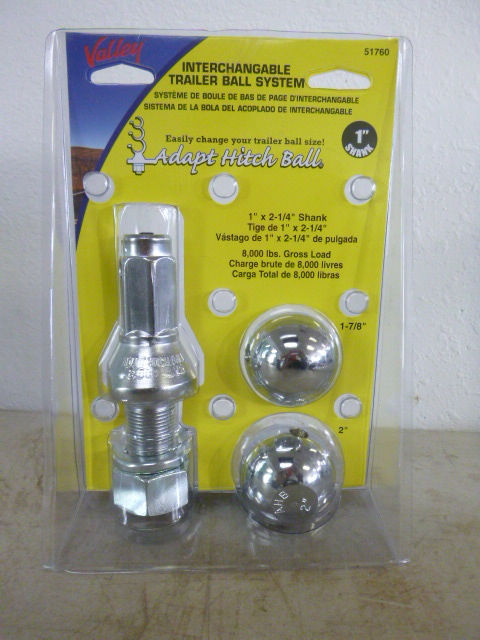 lot 28 image: Valley Interchangeable Trailer Ball System