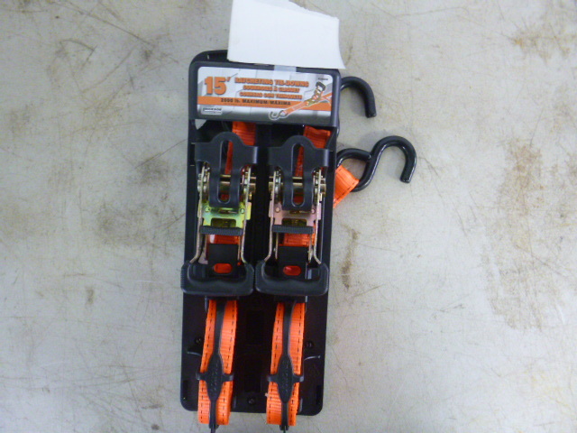 lot 48 image: Erickson Ratcheting Tie-Downs with J Hooks