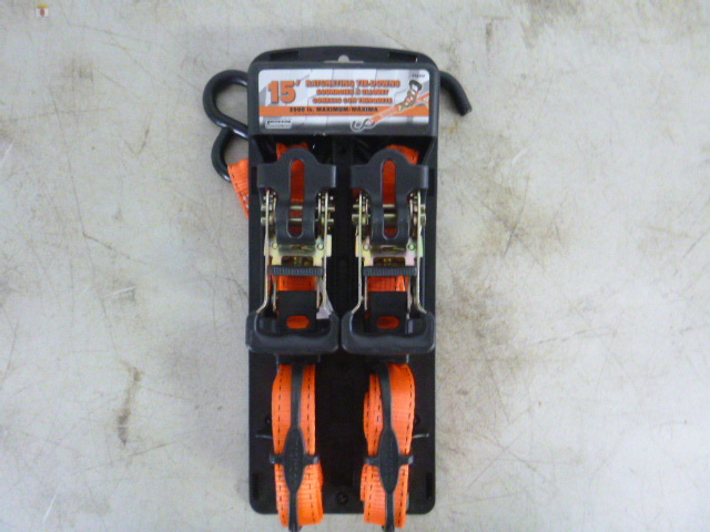 lot 49 image: Erickson Ratcheting Tie-Downs with J Hooks