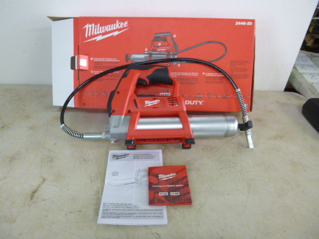 lot 80 image: Milwaukee M12 Cordless Grease Gun Tool