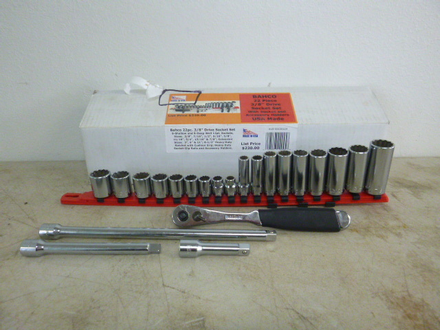 lot 83 image: Bahco 22 Piece 38 Drive Socket Set