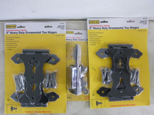 lot 138 image: 2 Packs of Project Pro Professional Grade Ornamental Tee Hinges
