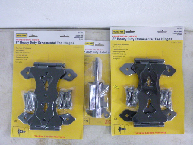 lot 139 image: 2 Packs of Project Pro Professional Grade Ornamental Tee Hinges