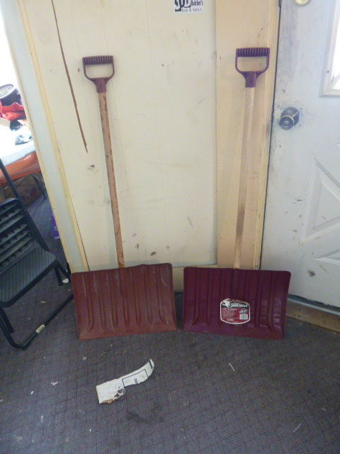 lot 143 image: 2 Ames Snow Hawk Poly Snow Shovels