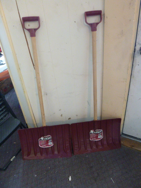 lot 144 image: 2 Ames Snow Hawk Poly Snow Shovels