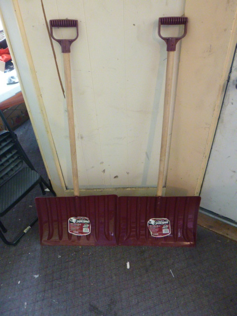 lot 145 image: 2 Ames Snow Hawk Poly Snow Shovels