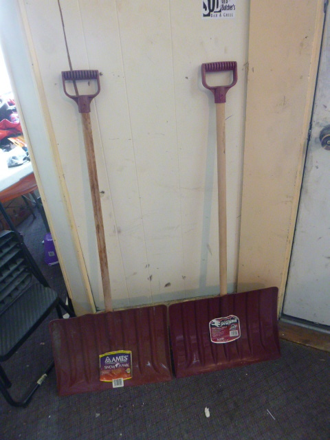 lot 146 image: 2 Ames Snow Hawk Poly Snow Shovels