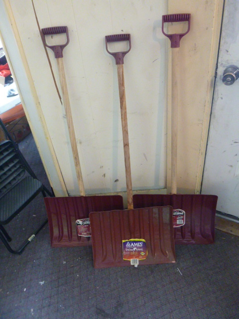 lot 147 image: 2 Ames Snow Hawk Poly Snow Shovels
