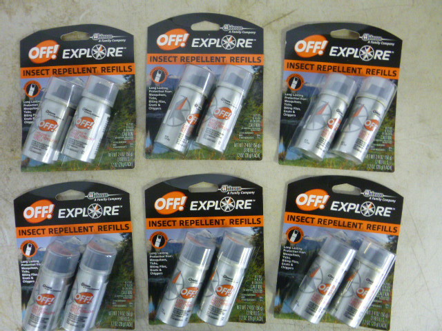 lot 176 image: 6 Packs of Off Explore Insect Repellant Refills